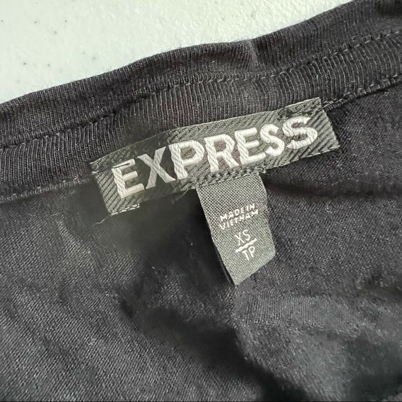 Express raglan sleeve t-shirt dress  xs black - Picture 12 of 12